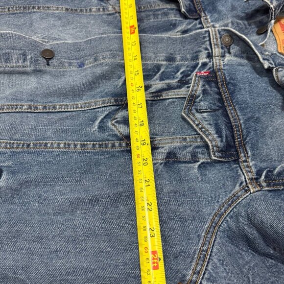 Levi’s Denim Trucker Jacket XXL Vintage Medium Wash Button Front Jean Jacket - Picture 12 of 13
